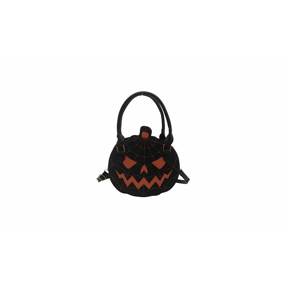 Pumpkin Shaped PU Shoulder Crossbody Bag for Halloween and Everyday Wear