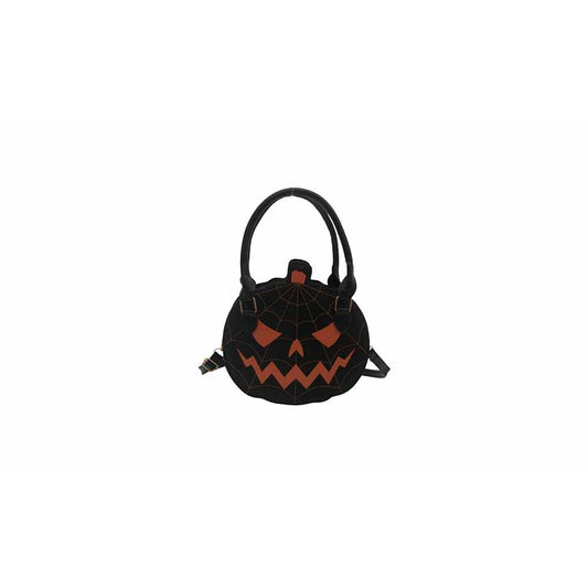 Pumpkin Shaped PU Shoulder Crossbody Bag for Halloween and Everyday Wear