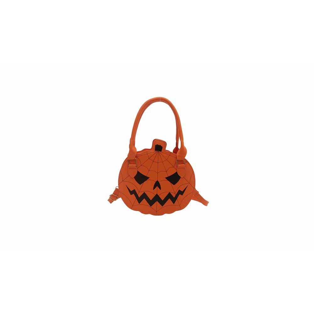Pumpkin Shaped PU Shoulder Crossbody Bag for Halloween and Everyday Wear