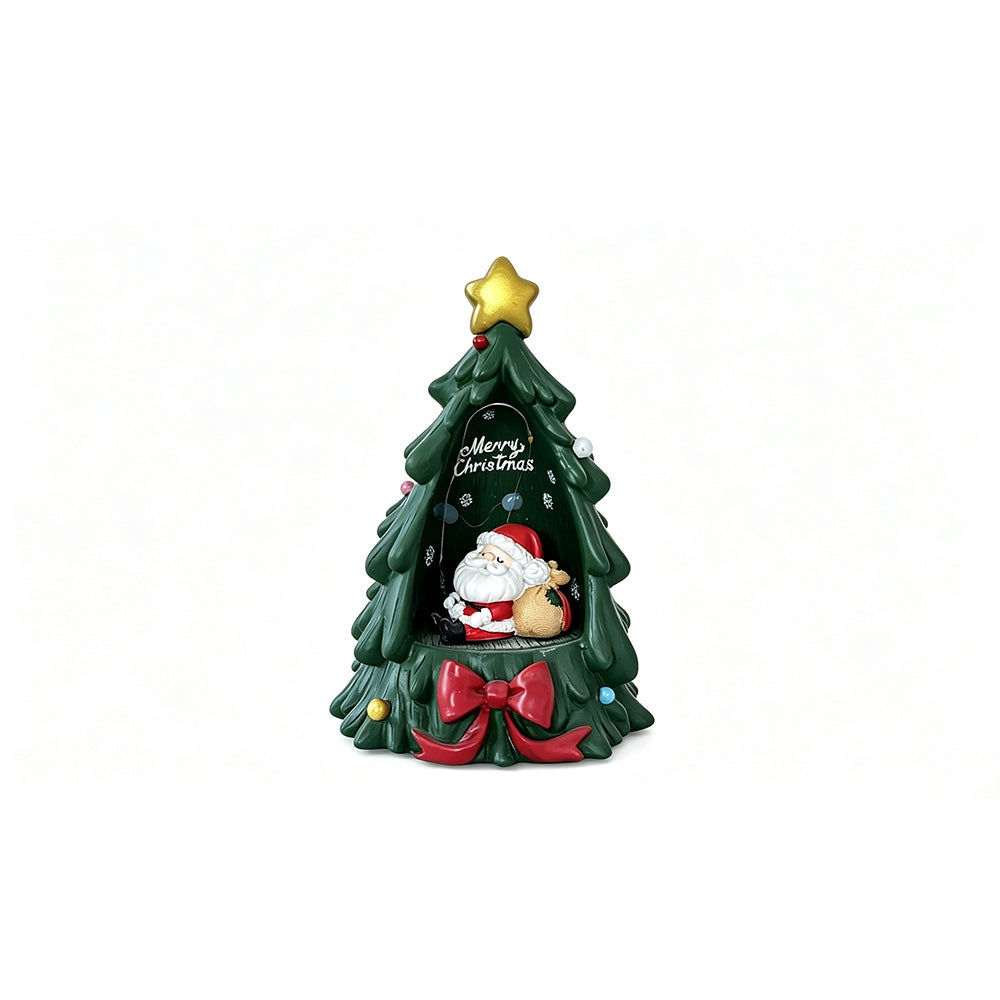 Christmas Tree Resin Ornament for Home Living Room Decoration