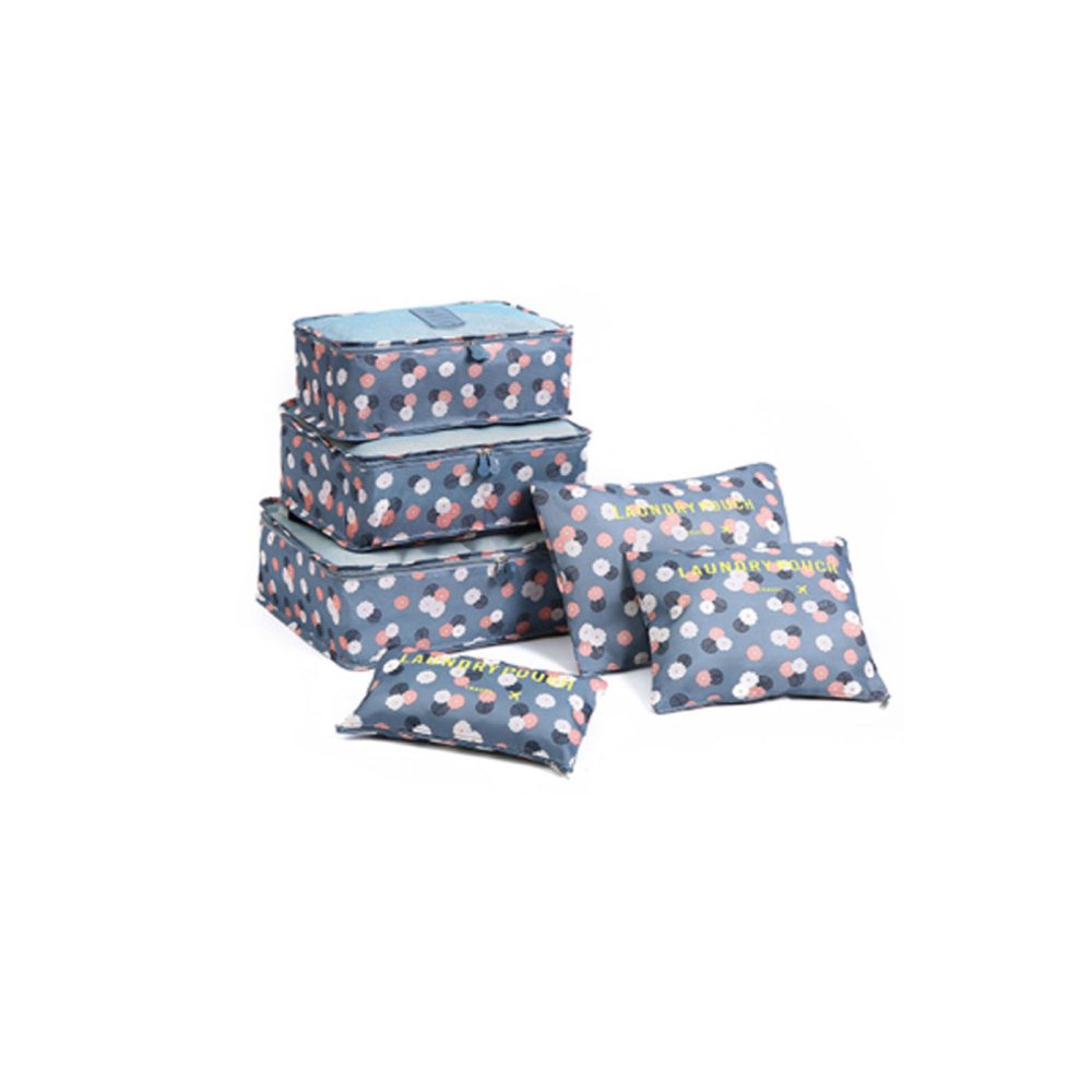 6Pcs Travel Storage Bag Set for Clothes Tidy Organizer for Suitcase