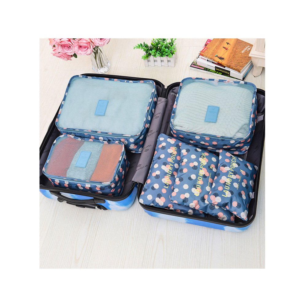 6Pcs Travel Storage Bag Set for Clothes Tidy Organizer for Suitcase