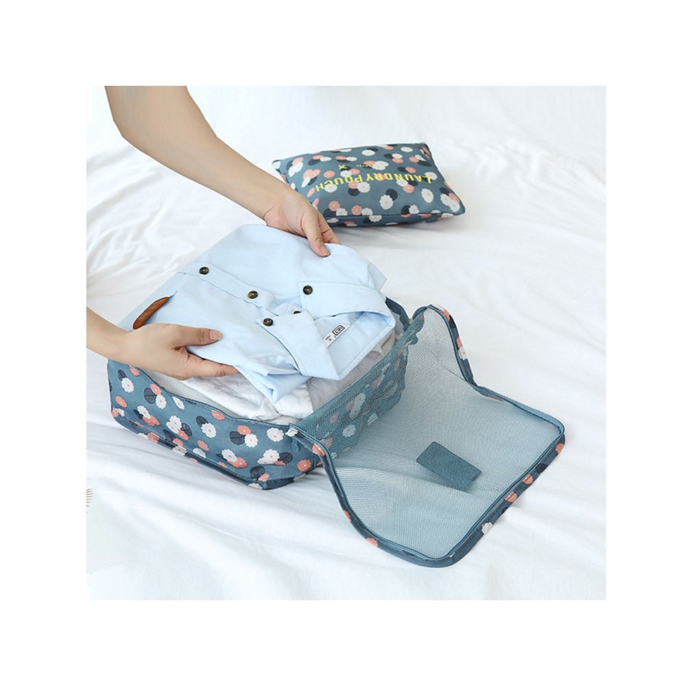 6Pcs Travel Storage Bag Set for Clothes Tidy Organizer for Suitcase