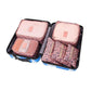 6Pcs Travel Storage Bag Set for Clothes Tidy Organizer for Suitcase