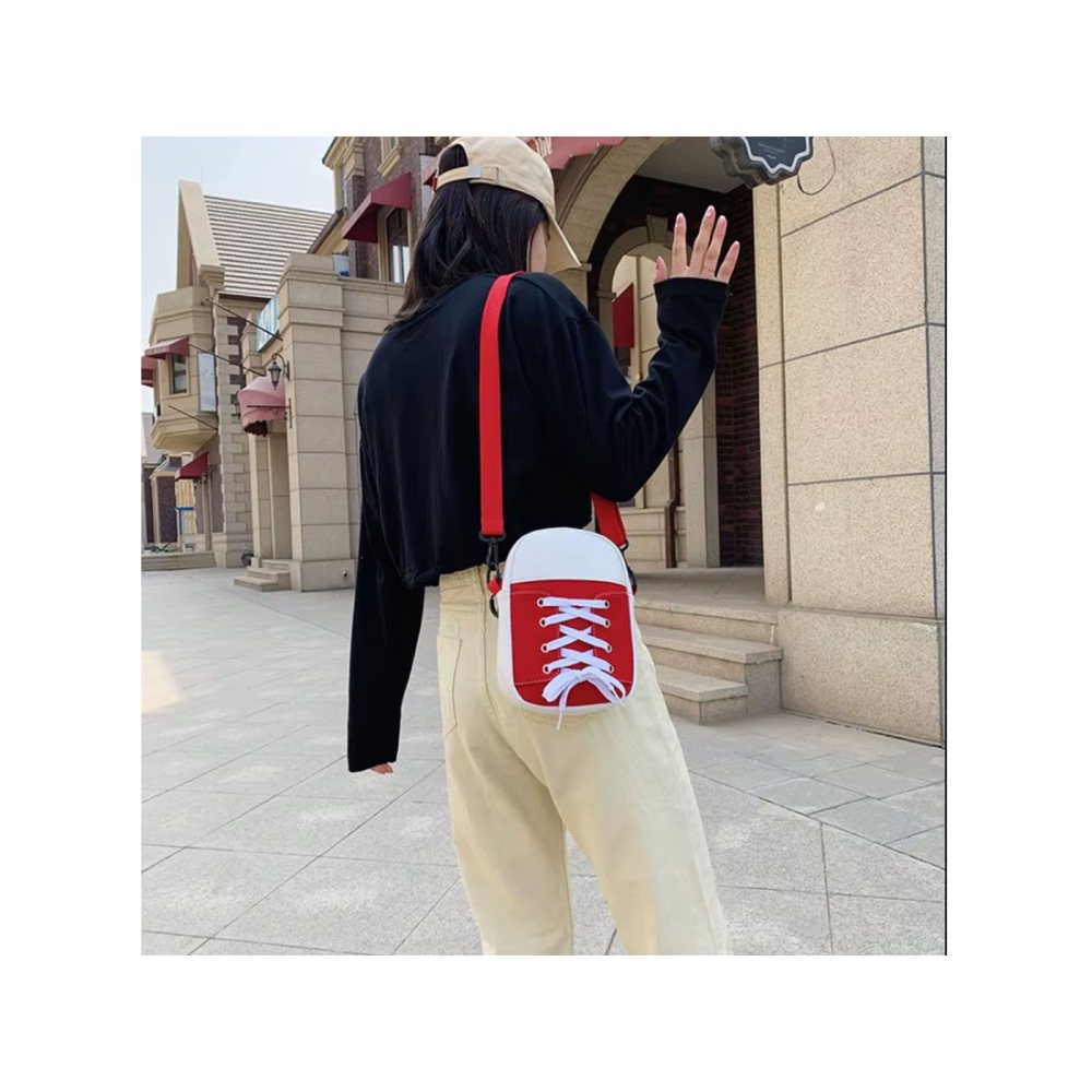 Fashion Patchwork Canvas Shoulder Bag
