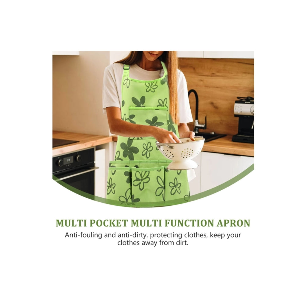 Oxford Cloth Gardening Apron with 14 Pockets and Adjustable Strap