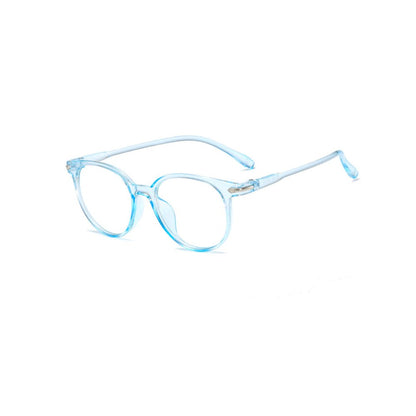 Transparent Blue Light Blocking Glasses with Flat Lens for Eye Protection