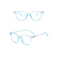 Transparent Blue Light Blocking Glasses with Flat Lens for Eye Protection