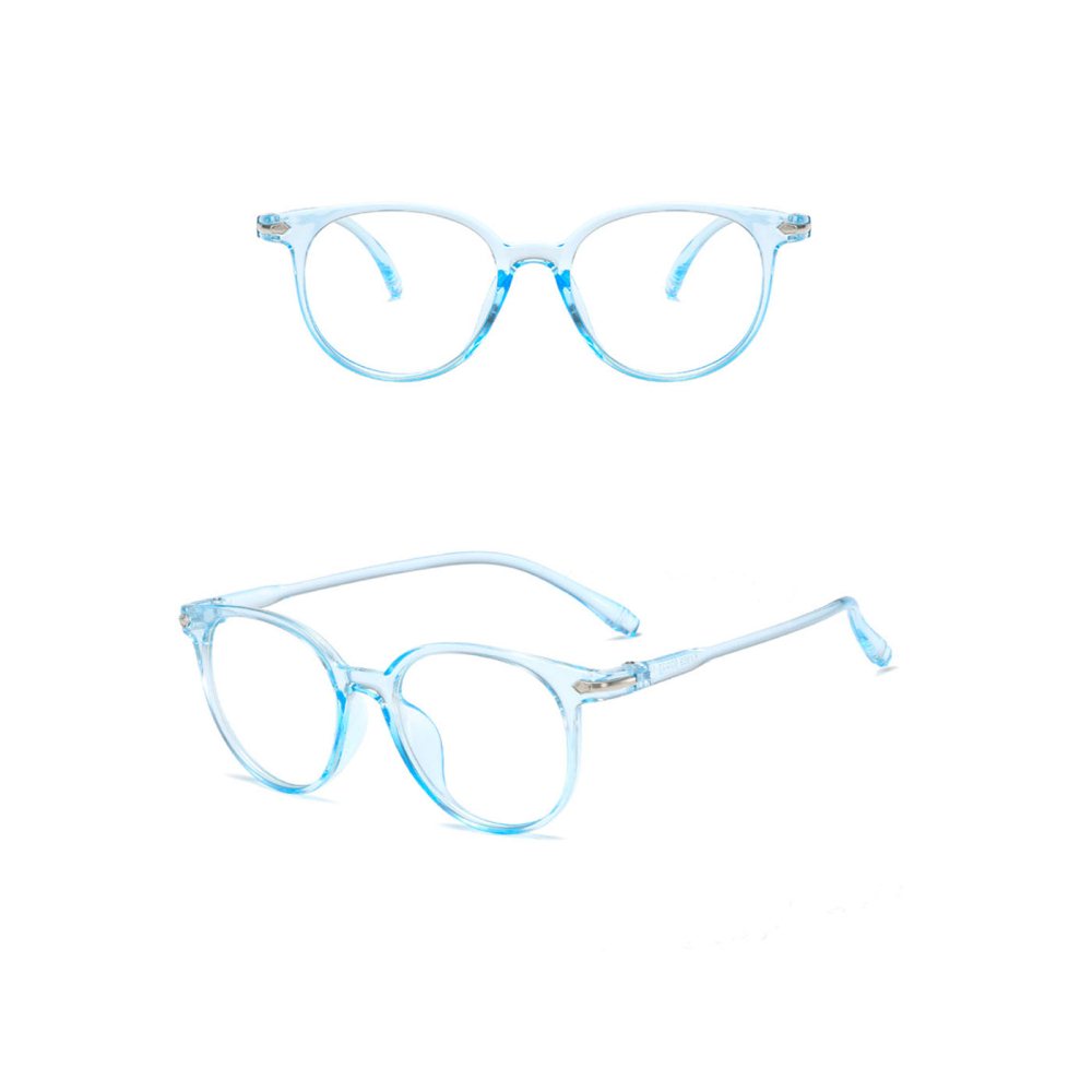 Transparent Blue Light Blocking Glasses with Flat Lens for Eye Protection