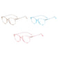 Transparent Blue Light Blocking Glasses with Flat Lens for Eye Protection