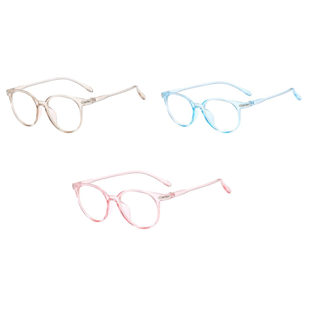 Transparent Blue Light Blocking Glasses with Flat Lens for Eye Protection