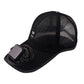 Solar and USB Rechargeable Baseball Hat with Built-in Fan