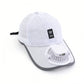 Solar and USB Rechargeable Baseball Hat with Built-in Fan