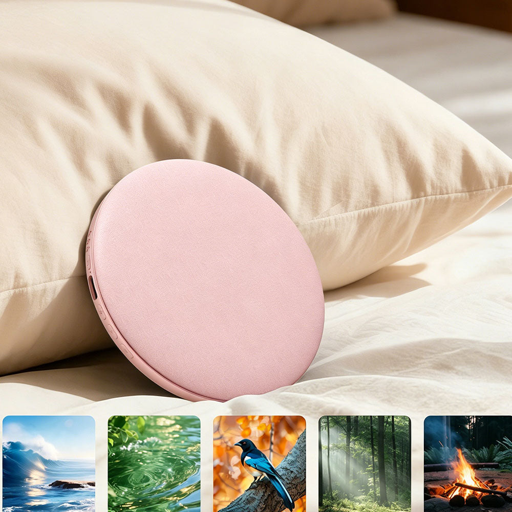 Bluetooth 5.4 Bone Conduction Sleep Speaker with White Noise Ultra Thin Pillow Wireless Speaker with Timer