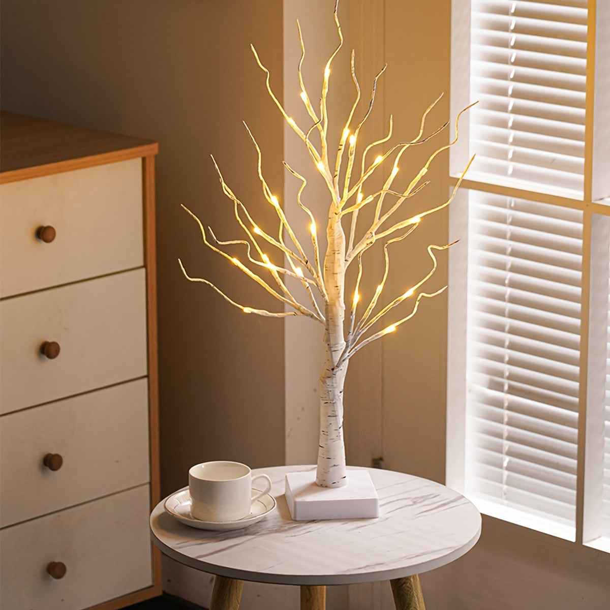 LED Birch Tree Lights Decorative Night Lamp