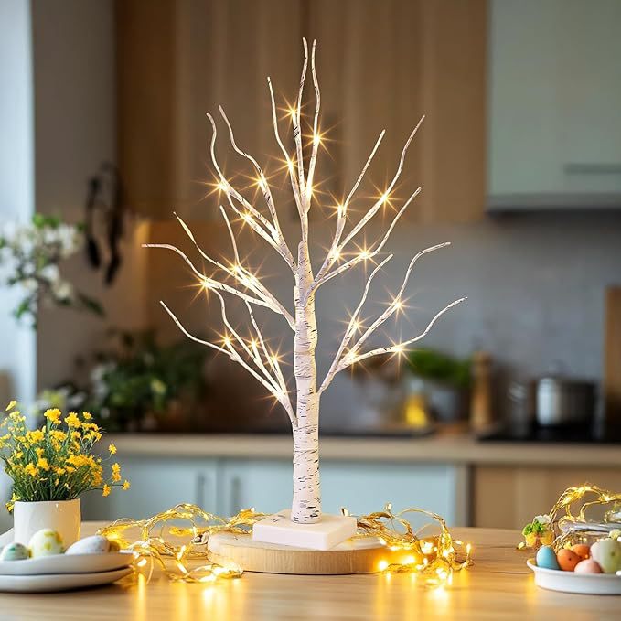 LED Birch Tree Lights Decorative Night Lamp