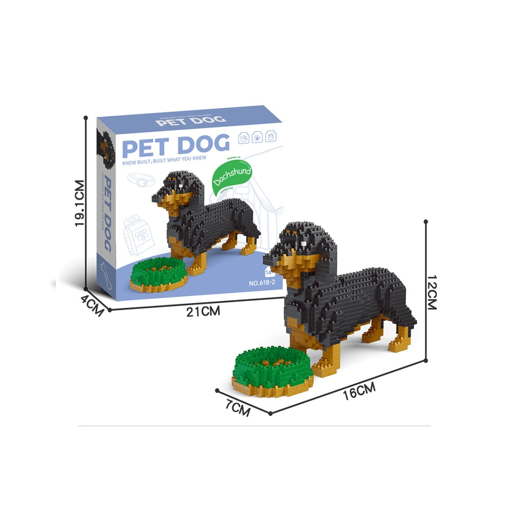 Pet Dog Building Blocks Small Particle Assembly Toy
