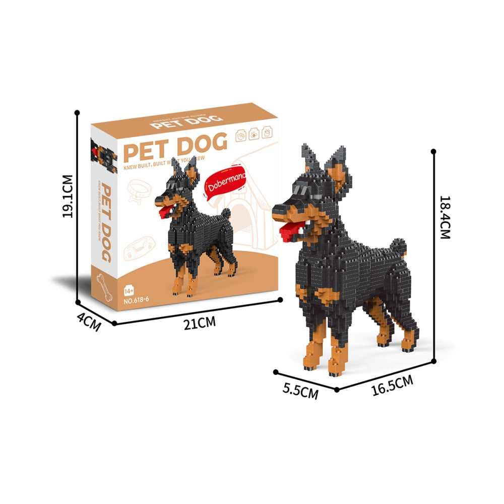 Pet Dog Building Blocks Small Particle Assembly Toy