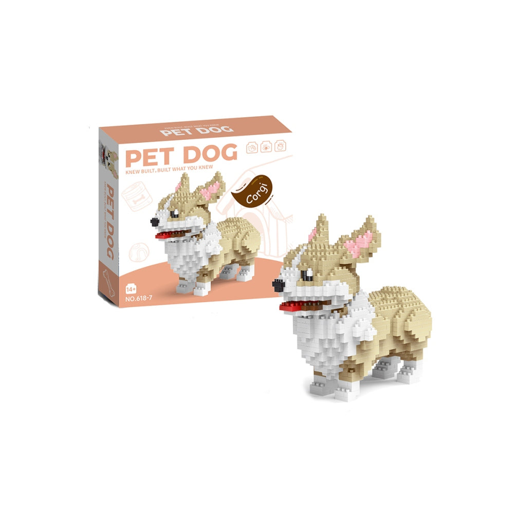 Pet Dog Building Blocks Small Particle Assembly Toy