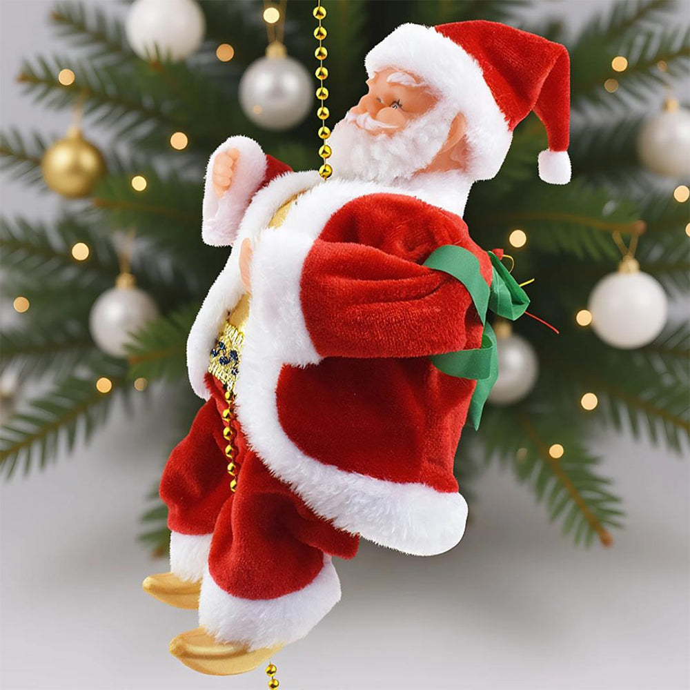 Climbing Santa Claus Toy with Music Decoration for Christmas