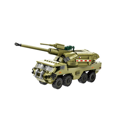 Small Tank Armored Vehicle Model Building Blocks