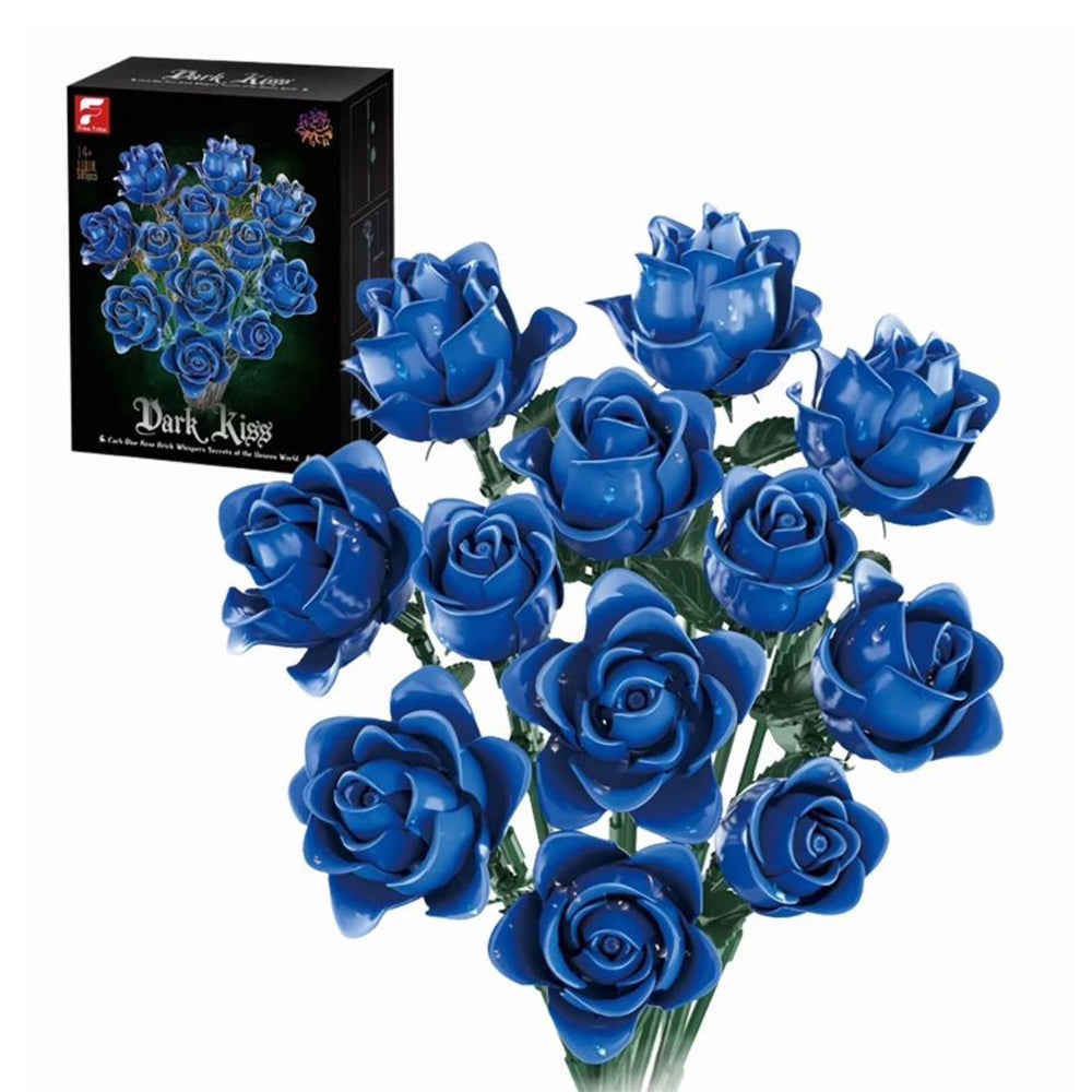 DIY 585-Piece Building Blocks Rose Bouquet Kit