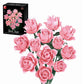 DIY 585-Piece Building Blocks Rose Bouquet Kit