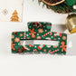 Christmas Hair Claw Clips with Santa Gingerbread Man Design