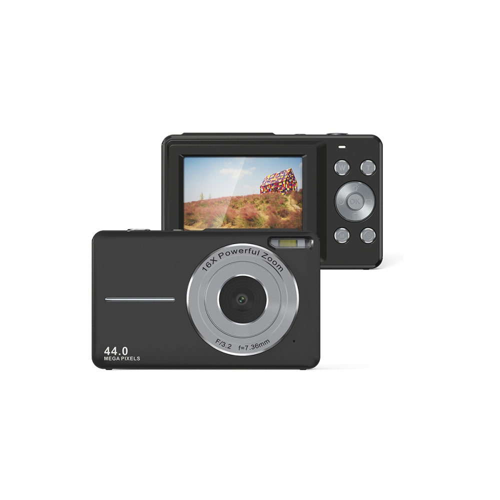 Digital Camera with 16X Zoom Compact Camera 1080P 44MP Camera