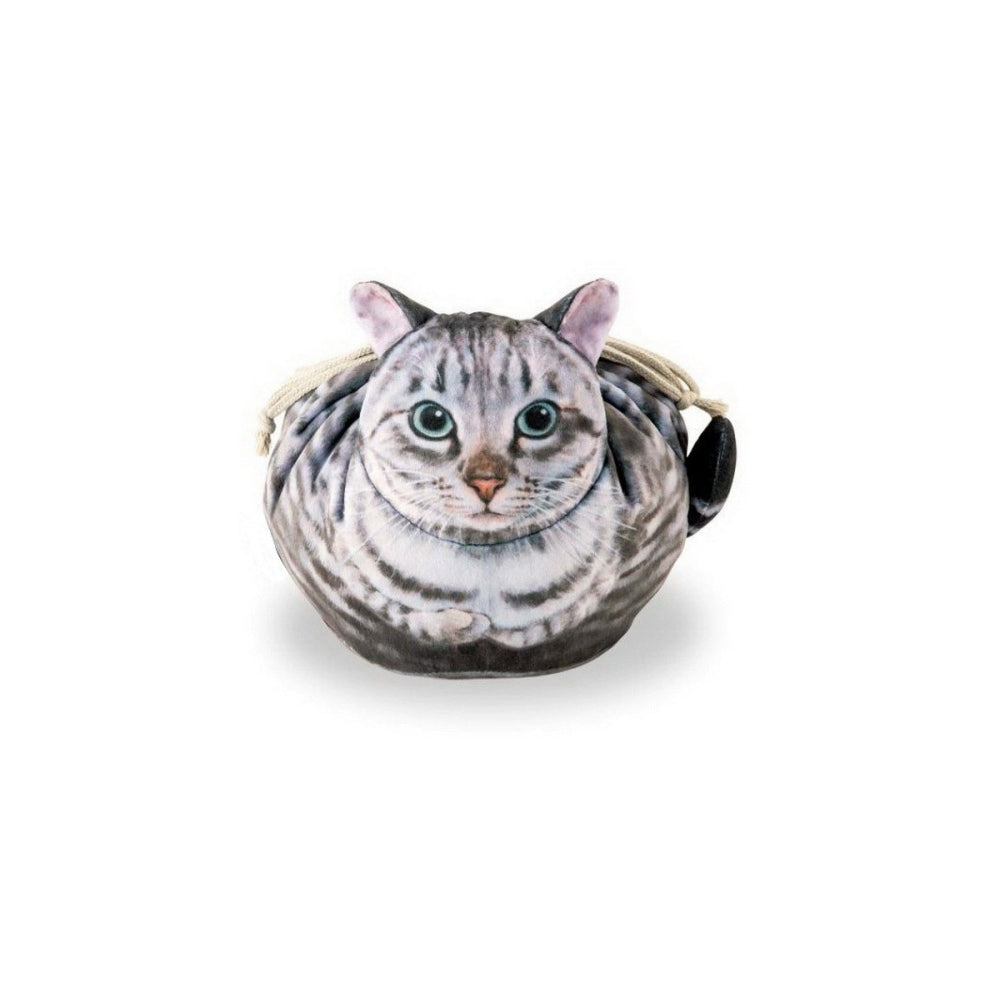 Cute Cat Makeup Bag with Drawstring Closure