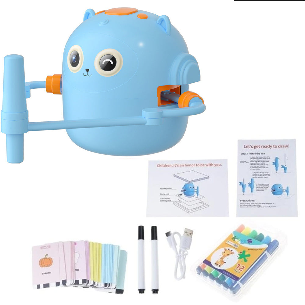 Interactive Educational Drawing Robot Toy with 100 Cards