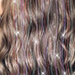 12-Piece Hair Tinsel Clip Kit for Sparkling Hair Extensions