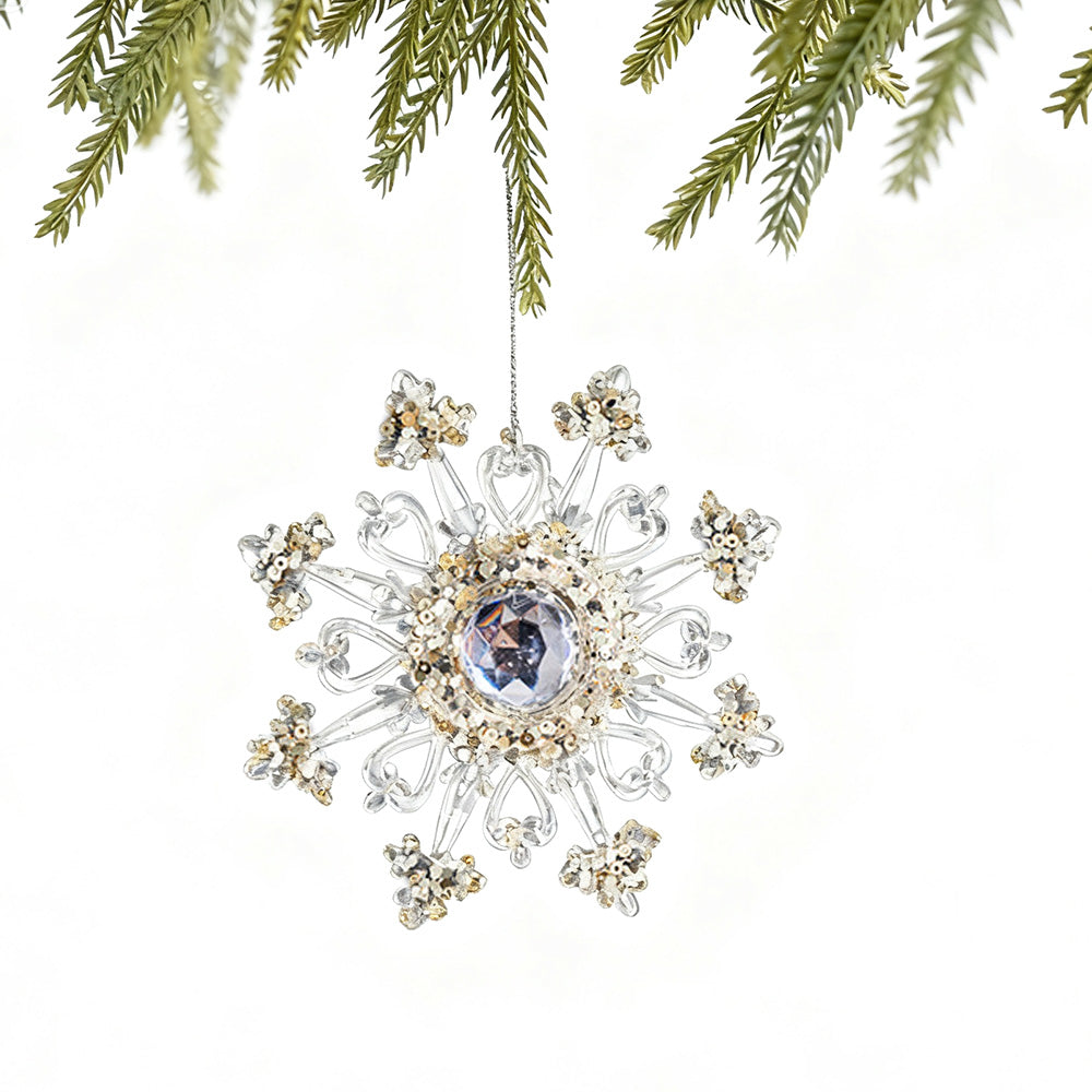 Christmas Acrylic Snowflake Hanging Ornament XMAS Tree Decoration Pendant