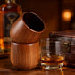 2PCS Wooden Bourbon Drinking Glass Whiskey Tumbler Bourbon Gifts For Men
