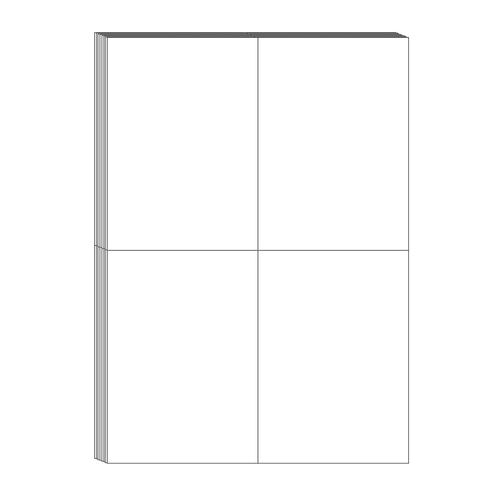 100 Sheets A4 Matte Self Adhesive Label Paper for Inkjet Laser Printers