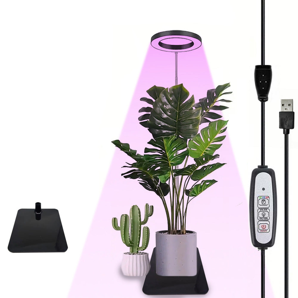 Grow Light for Indoor Plants with 20 LED Full Spectrum and Adjustable Brightness