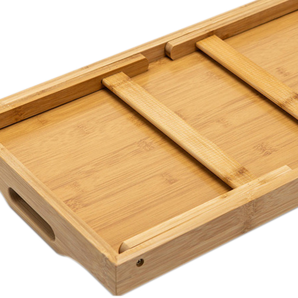 Mini Folding Bamboo Table Laptop Desk Multipurpose Side Tea Tray