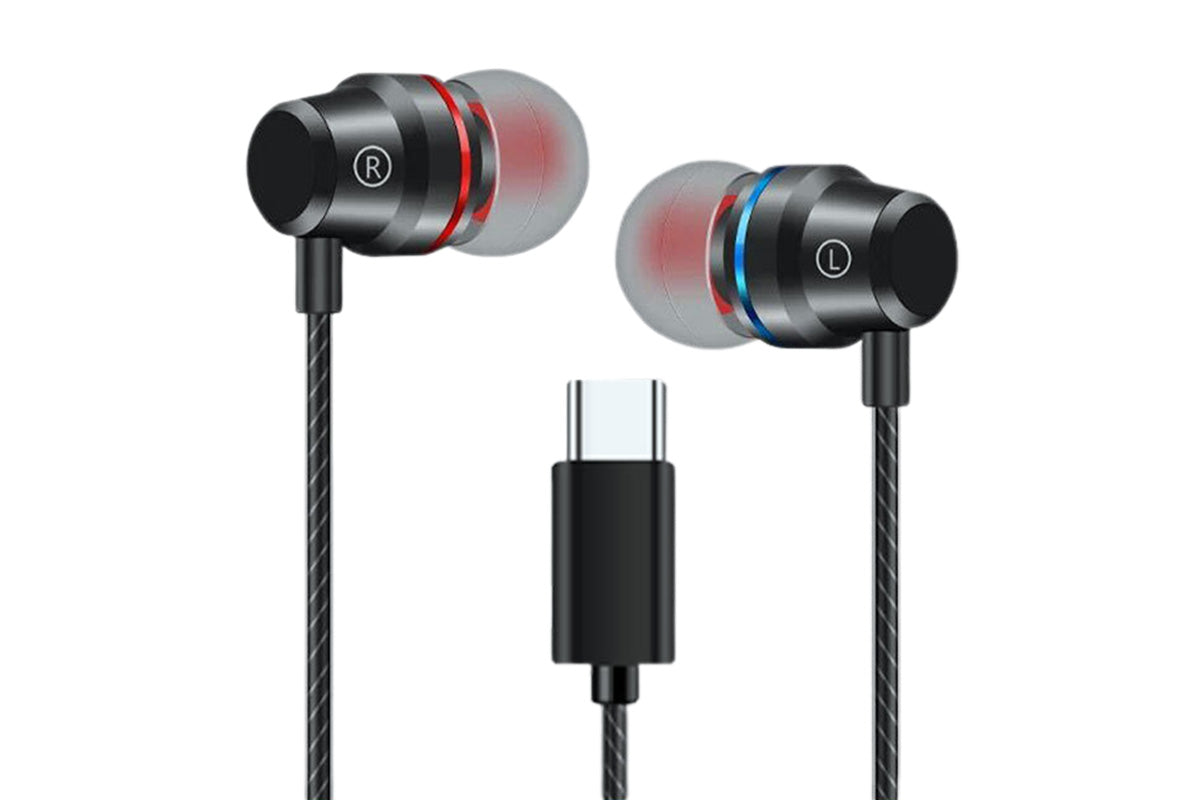 USB C Headphones Over Ear Hooks for iPhone 16 15 Pro Max Plus Samsung Galaxy S25