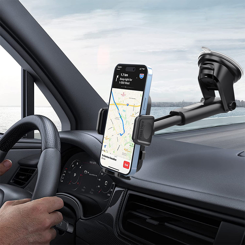 2 PCS Car Phone Holders for Windshield Dash Air Vent Rotatable Phone Mount for iPhone Smartphone