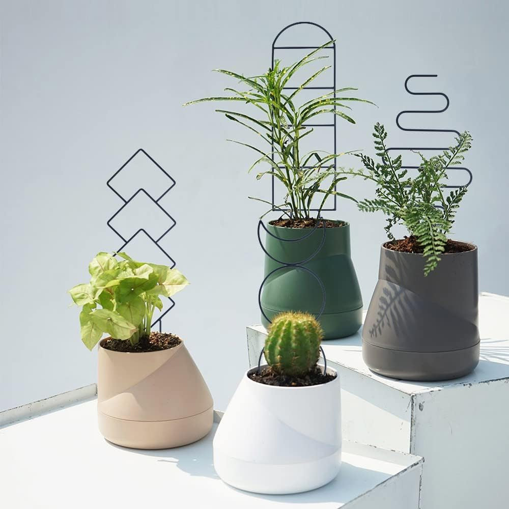4Pcs Plant Climbing Trellis Metal Flower Plant Support Frame