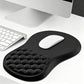 Ergonomic Mouse Pad with Wrist Support Massage Design Non Slip PU Base for Office Desk