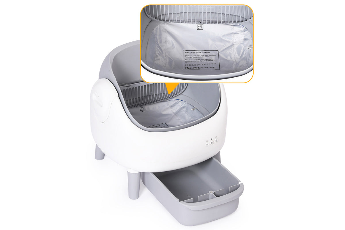 2pcs Tri-Proof Leakproof Liner Mats for Automatic Self Cleaning Smart Litter Box Waterproof Replacement Inner Pads