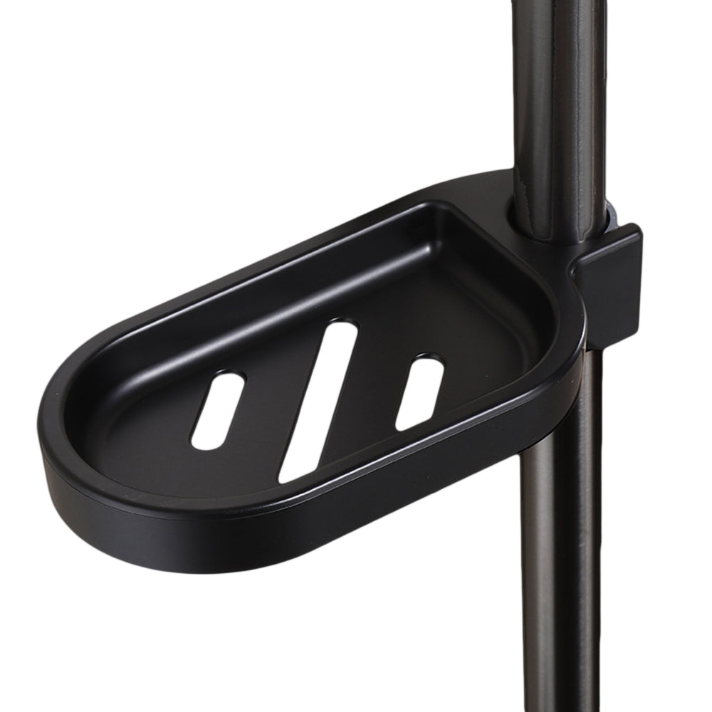 Adjustable Sliding Shower Rail Soap Dish Holder for 25cm Tubes