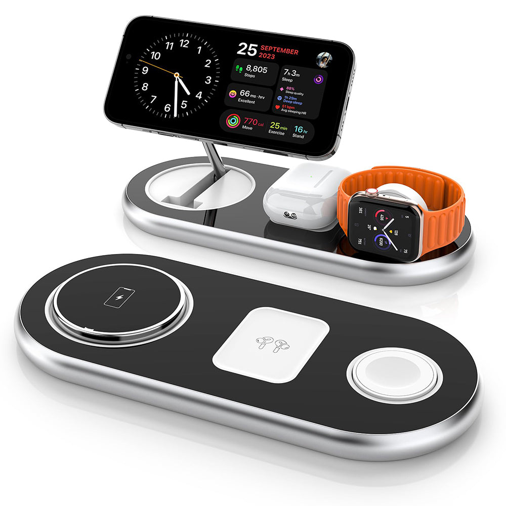 3 in 1 Wireless Charging Station For Apple Devices Magsecurity Wireless Charger Station