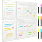 4Pcs Dry Erase Calendar for Fridge Acrylic Transparent Board Monthly Weekly Daily Planner