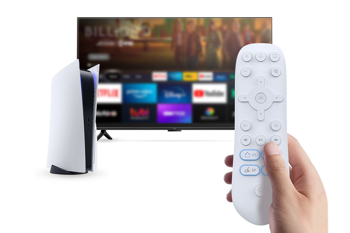 Media Remote Control for PS5 Console with 4 Quick Shortcut Buttons for Netflix YouTube Disney Spotify