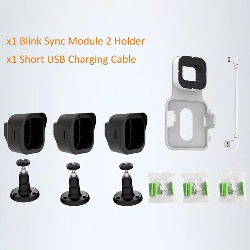 3 Pack Blink Outdoor Camera Mount Bracket Full Weather Proof Housing Mount