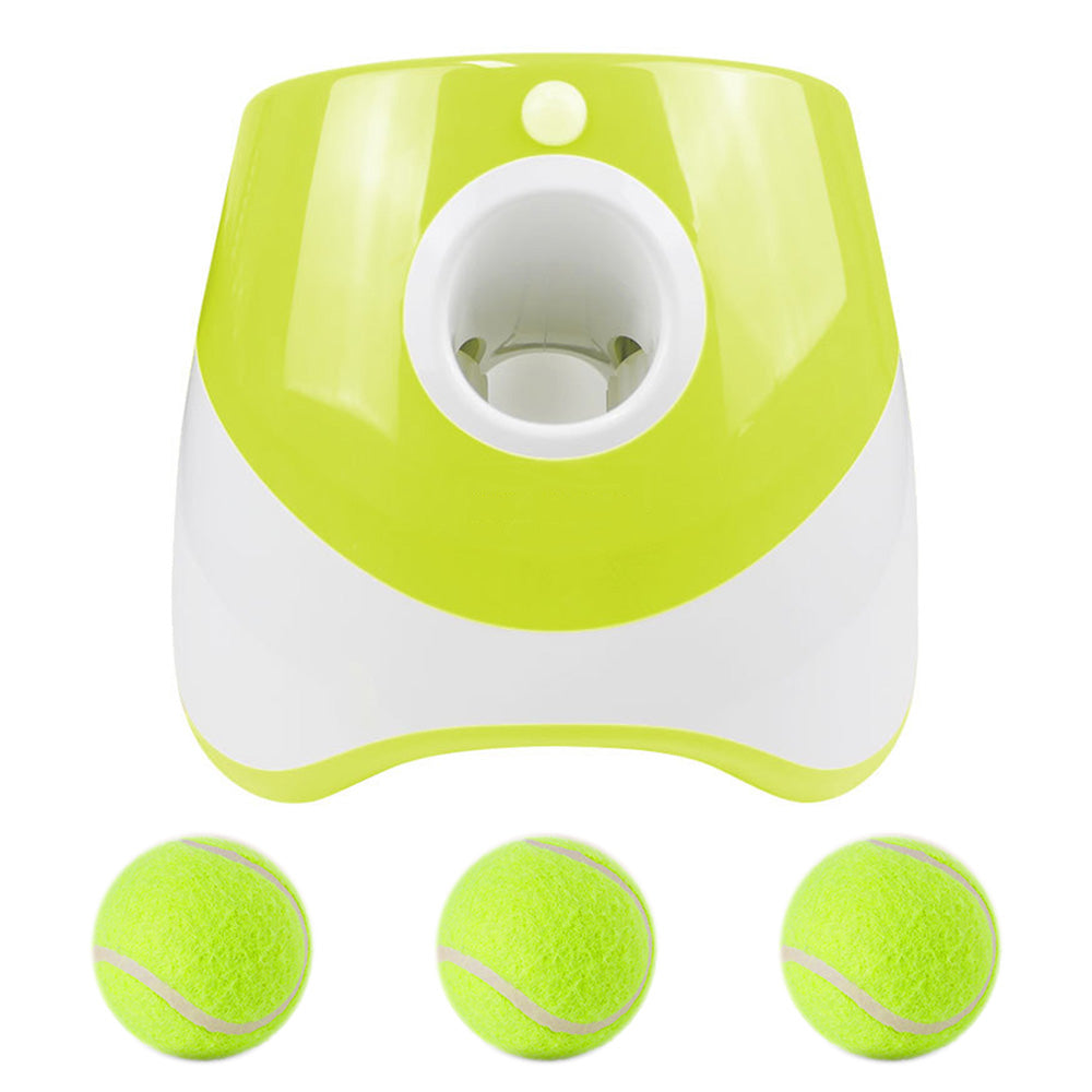 Automatic Dog Tennis Ball Launcher with 3 Balls and 3 Throwing Distances