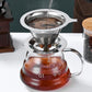 Reusable Coffee Tea Filter Mesh Stainless Steel Funnel with Base
