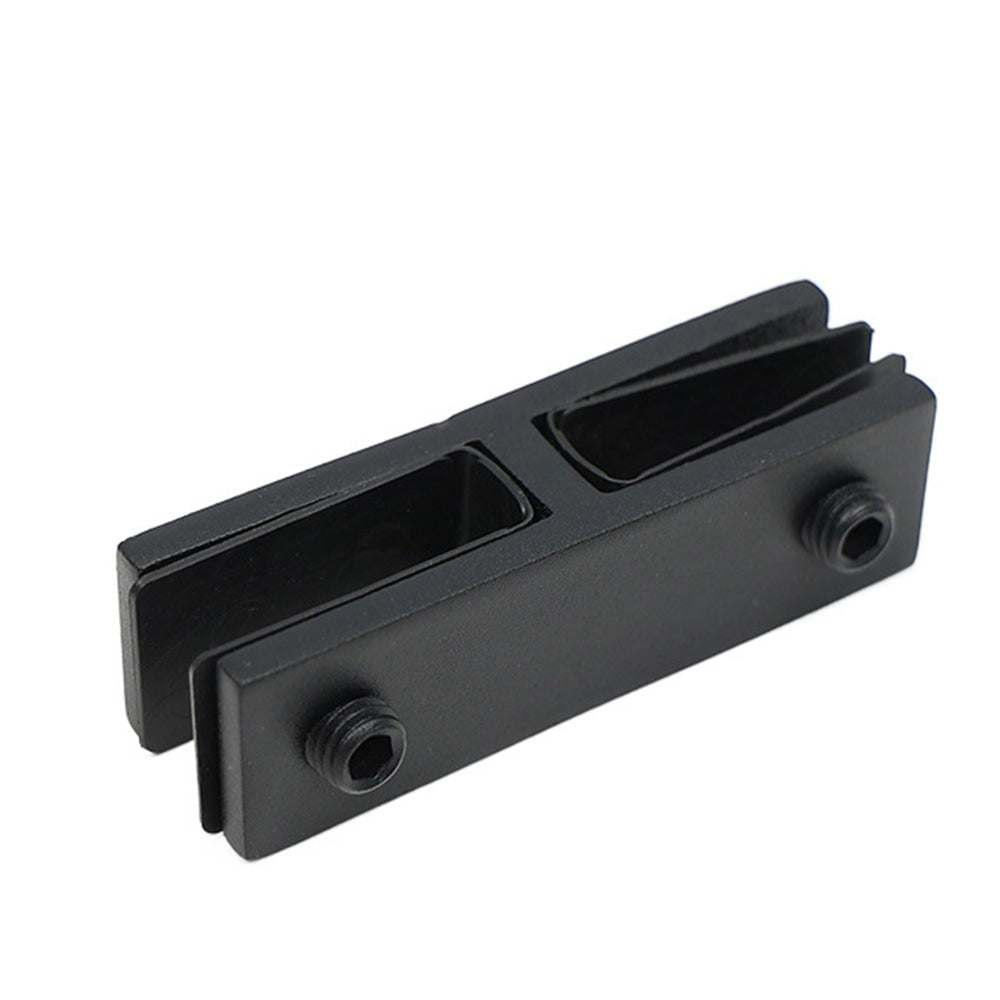 304 Stainless Steel Pool Fence Glass Clamp for 10 to 12mm Panels-Black